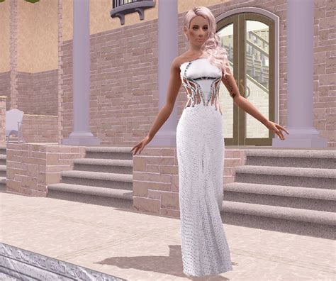 sims 3 versace dress|Versace white dress .